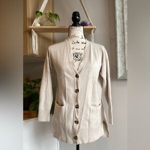 Madewell Cream Cardigan Sweater